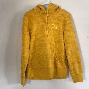 Yellow Urban Camo Puma Hoodie Size Small